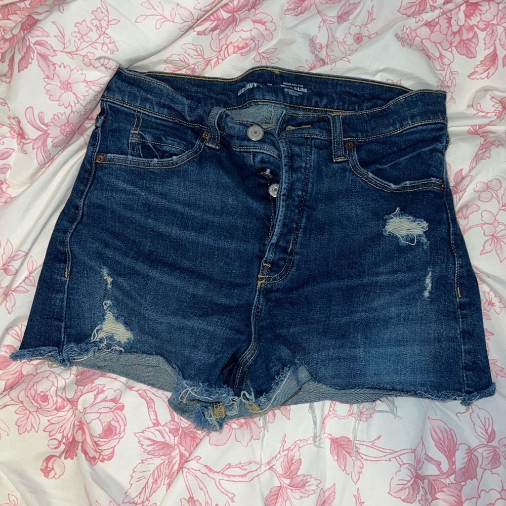 Old Navy Distressed Blue Jean Shorts